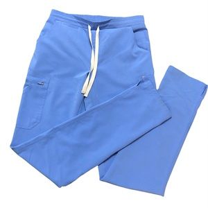FIGS Yola Skinny Scrub Pants XS TALL- CEIL BLUE